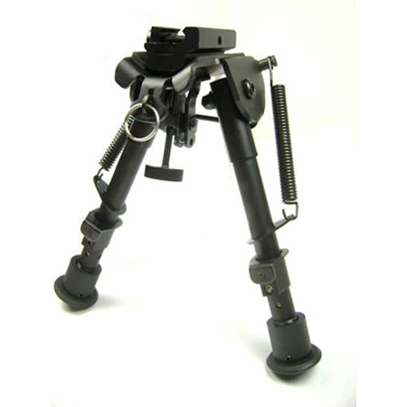 Tactical Bipod 6"-9" rifle T-POD Bipod Foregrip 5 level legs